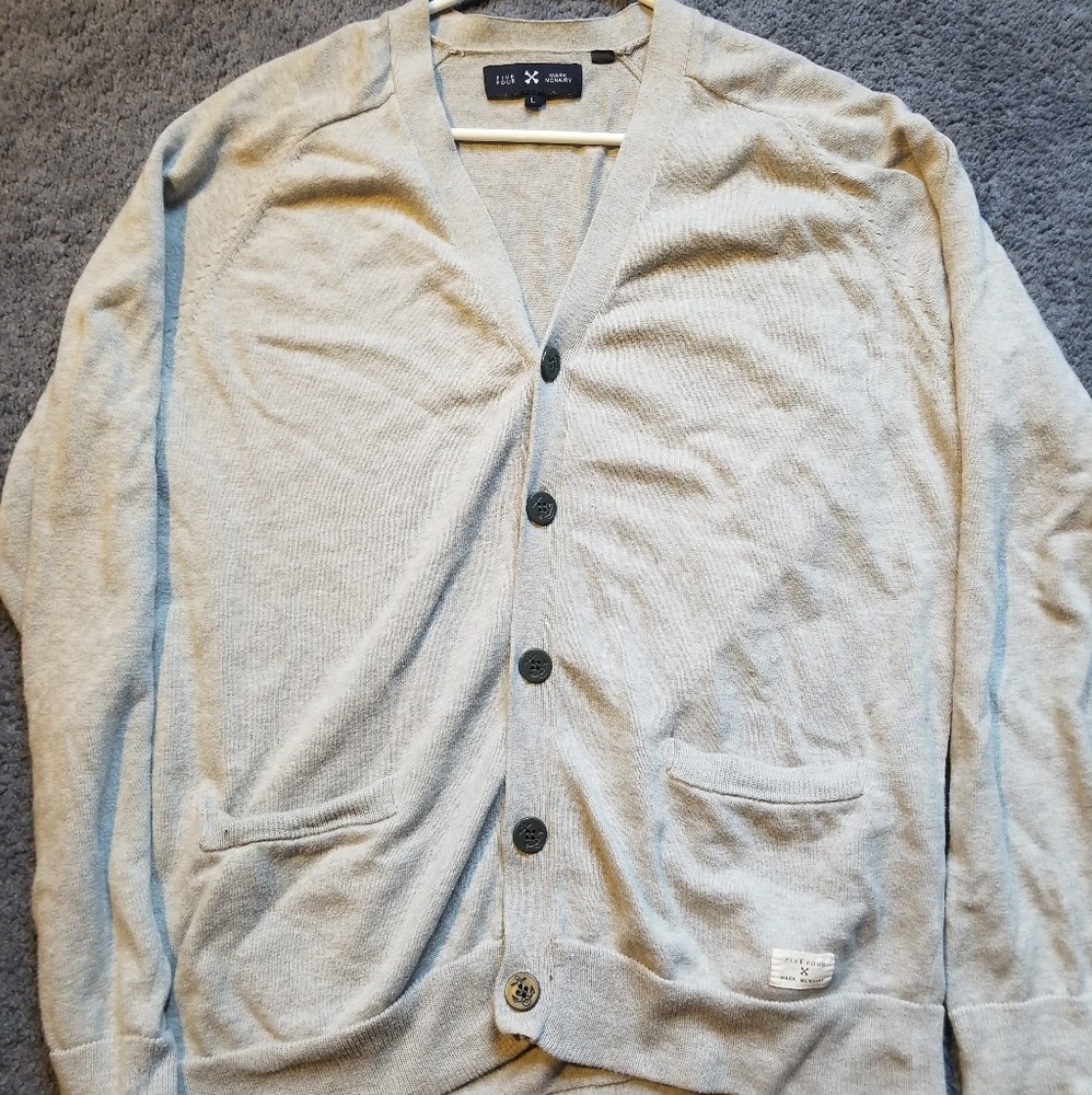 Men's grey Five Four Cardigan (L)